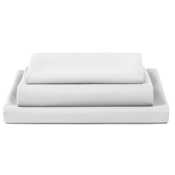 Brushed Microfiber Sheet Set- 4 Piece Bed Linens-Fitted & Flat Sheets, Plus 2 Pillowcases-Wrinkle, Stain & Fade Resistant by Lavish Home (King, White)