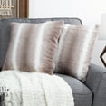thumbnail image 1 of Somerset Home Set of Two 17-Inch Square Plush Throw Pillows and Covers (Gray), 1 of 7