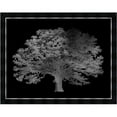 thumbnail image 1 of Somerset House Publishing 2259 Silver Foil Elephant Tree on Black, Framed Textured Fine Art Print, 1 of 1