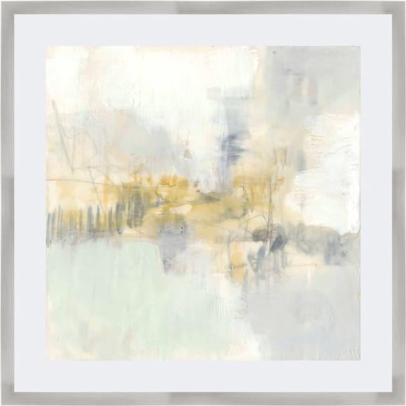 Somerset House Publishing 5724 Pastel Obscura II, Framed Fine Art Print with Glass - Silver Metallic