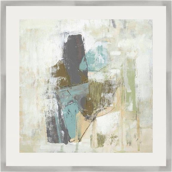 Somerset House Publishing 5730 Mod Occlusions II, Framed Fine Art Print with Glass - Silver Metallic