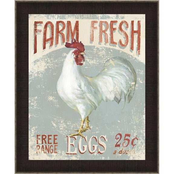Somerset House Publishing 7006 18.5 x 14.5 in. Farm Nostalgia III, Framed Textured Fine Art Print - Brown & Silver