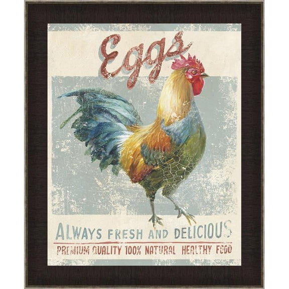 Somerset House Publishing 7009 18.5 x 14.5 in. Farm Nostalgia VI, Framed Textured Fine Art Print - Brown & Silver