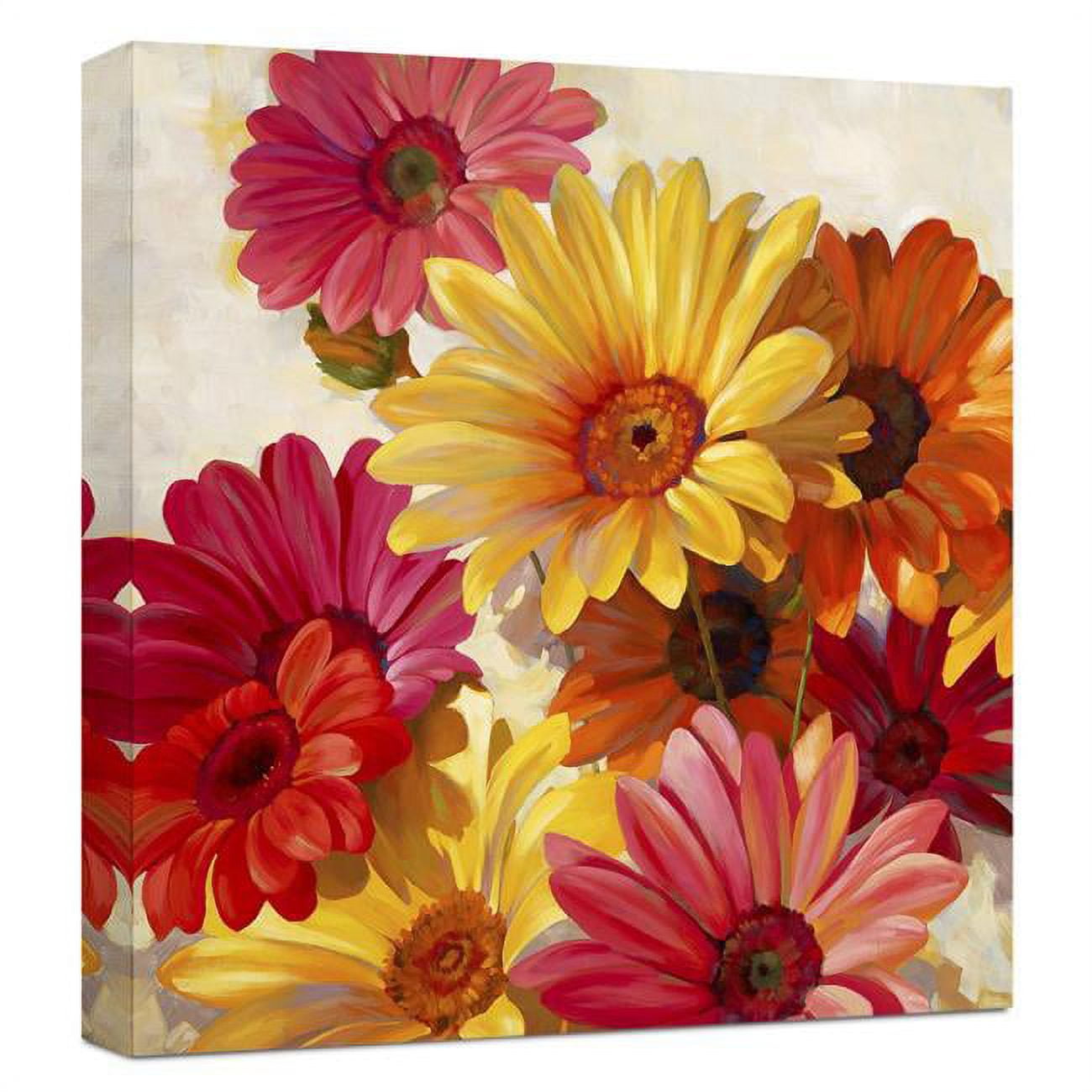 Daisies for Spring Landscape Print on Canvas