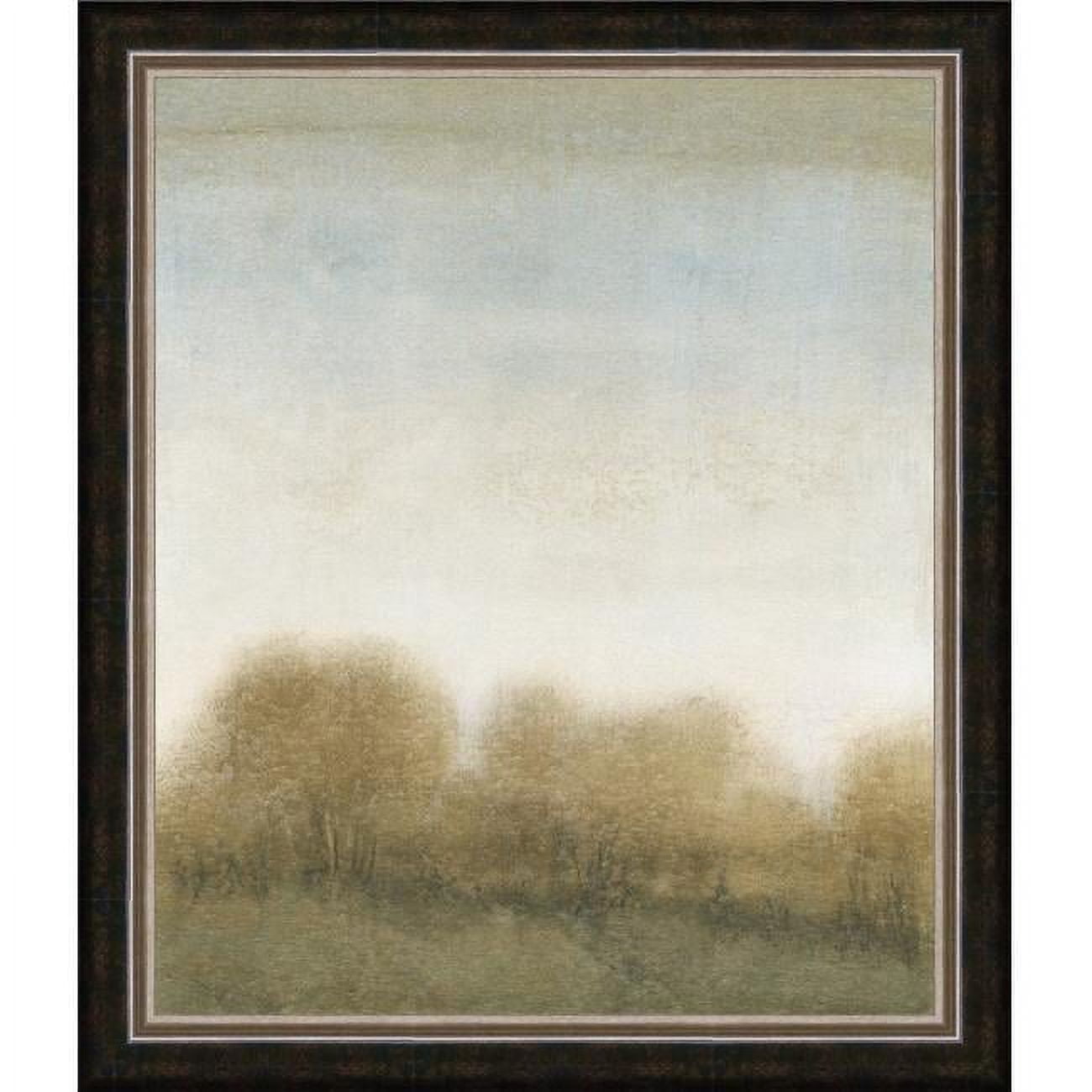 Golden Treeline II Framed Landscape Print in Brown and Gold