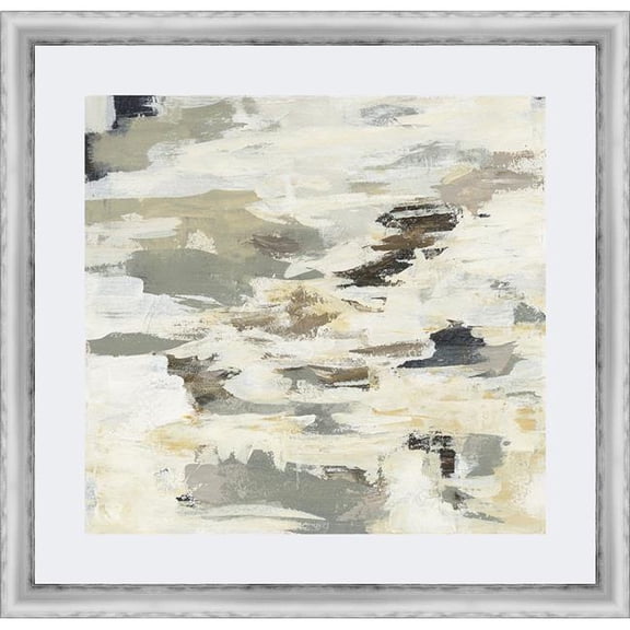 Somerset House Publishing 7257 23.5 x 23.5 in. Steps on Stones I, Framed Fine Art Print with Glass - Silver