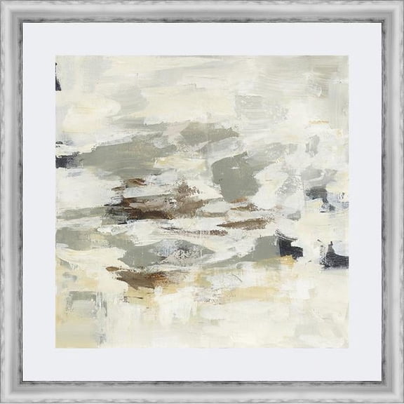 Somerset House Publishing 7258 23.5 x 23.5 in. Steps on Stones II, Framed Fine Art Print with Glass - Silver