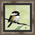 thumbnail image 1 of Somerset House Publishing 7300 16.5 x 16.5 in. Chickadee No.143, Framed Textured Fine Art Print - Brown & Gold, 1 of 1