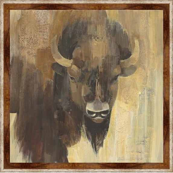 Somerset House Publishing 7356 53 x 53 in. Into the Wild I, Framed Giclee Canvas Art - White & Brown