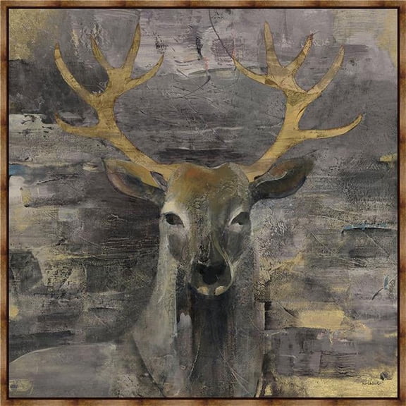 Somerset House Publishing 7358 28.5 x 28.5 in. The Leader Gold, Framed Giclee Canvas Art - Brown