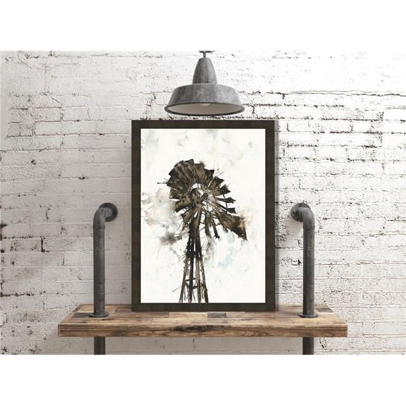 Somerset House Publishing 7954 33 x 23 in. Windmill Framed Fine Art Print