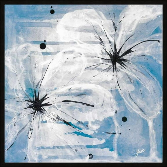 Somerset House Publishing 8279 Indigo Bloom I Framed Textured Fine Art Print