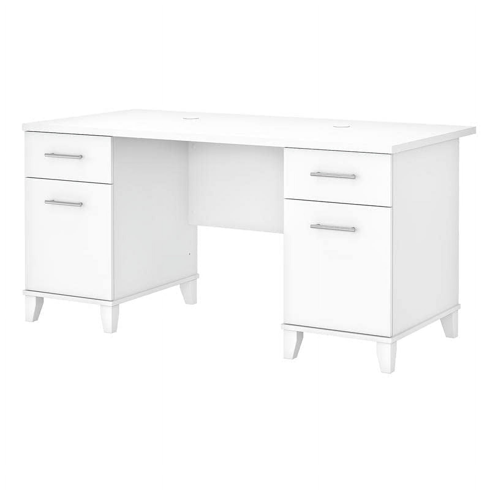 Somerset Office Desk With Drawers Modern Study Table With Storage Space