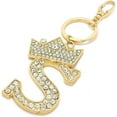 thumbnail image 1 of Sometheme Special Large Rhinestone Studded Alphabet Letter Initial Keychain, 1 of 3