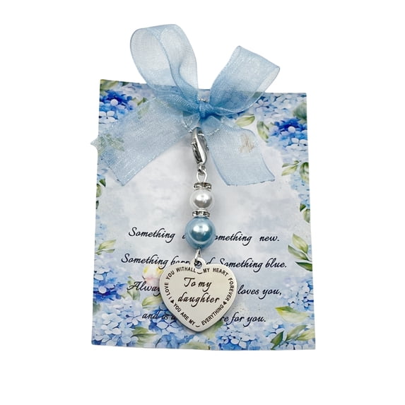 Something Blue Charm Gift for Bride,Blue Bridal Bouquet Garter Charm,Bridal Shower Gift,Wedding Day Gift for Bride to be