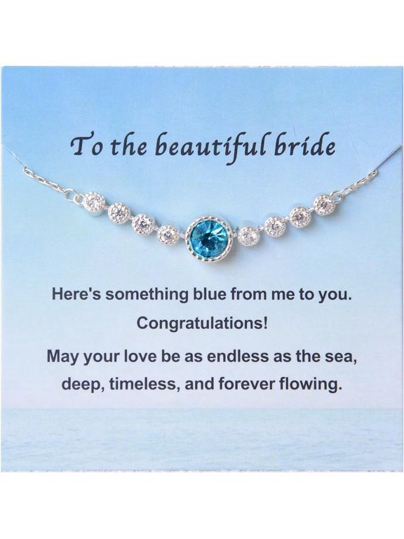 Something Blue Gift for Bride to Be Bride Pearl Beaded Bracelet Bachelorette Party Decorations Bridal Shower Favor Wedding Accessory