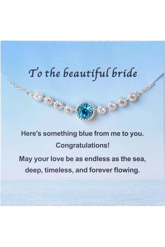 Something Blue Gift for Bride to Be Bride Pearl Beaded Bracelet Bachelorette Party Decorations Bridal Shower Favor Wedding Accessory