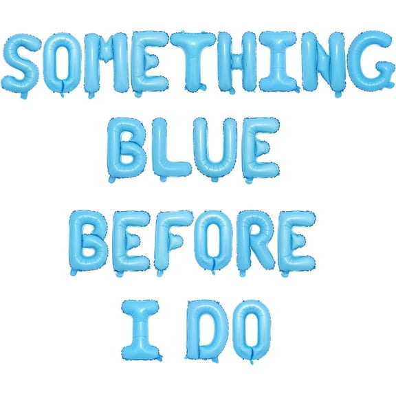 Something Blue Before I Do Bridal Shower Decorations for Women Something Blue Before I Do Balloon Banner for Women Bridal Shower Engagement Bachelorette Party Supplies