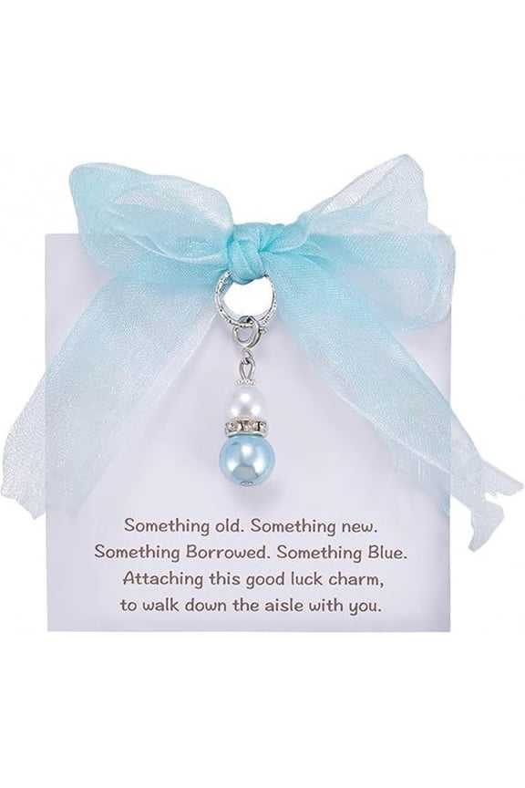 Something Blue for Bride, Wedding Bouquet Charm, Bridal Shower Gifts, Exquisite Wedding Gift