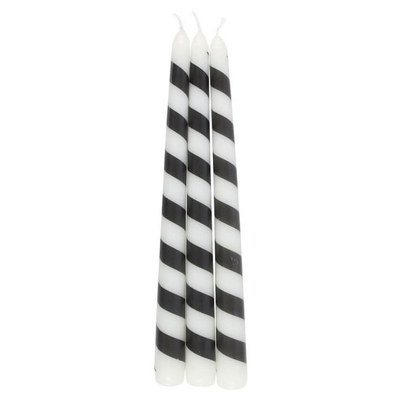 Something Different Candy Cane Taper Candle (Pack of 3)