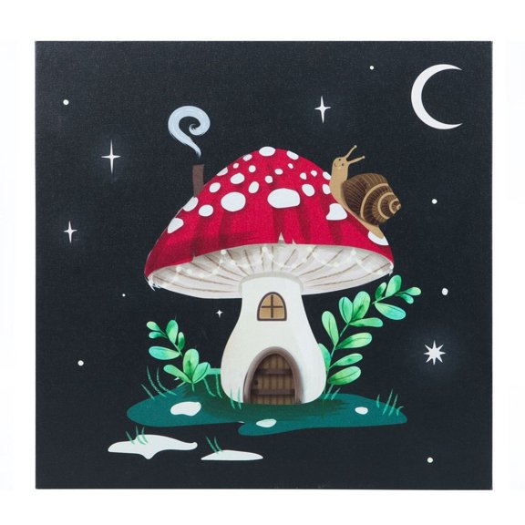Something Different Gnome Sweet Gnome Canvas Light Up Plaque
