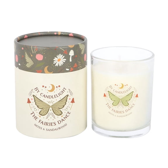 Something Different Moss & Sandalwood Fairy Wing Scented Candle