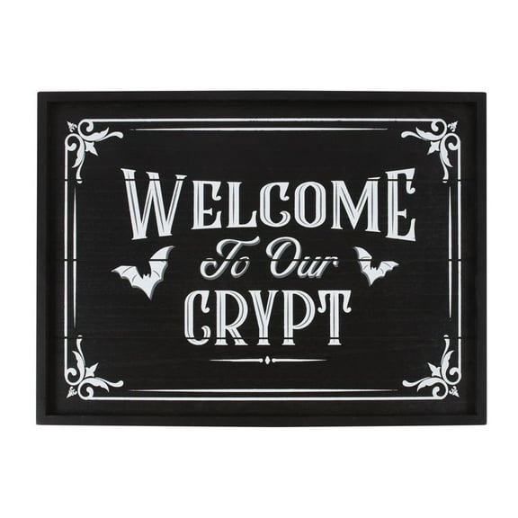 Something Different Welcome To Our Crypt MDF Plaque