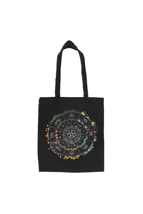 Wheel Of The Year Polycotton Tote Bag