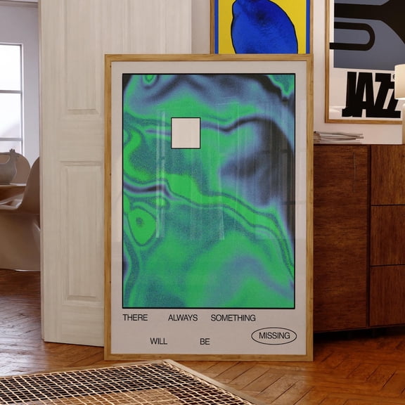 Something Missing Poster Abstract Modern Home Wall Art Unframed Paper Print