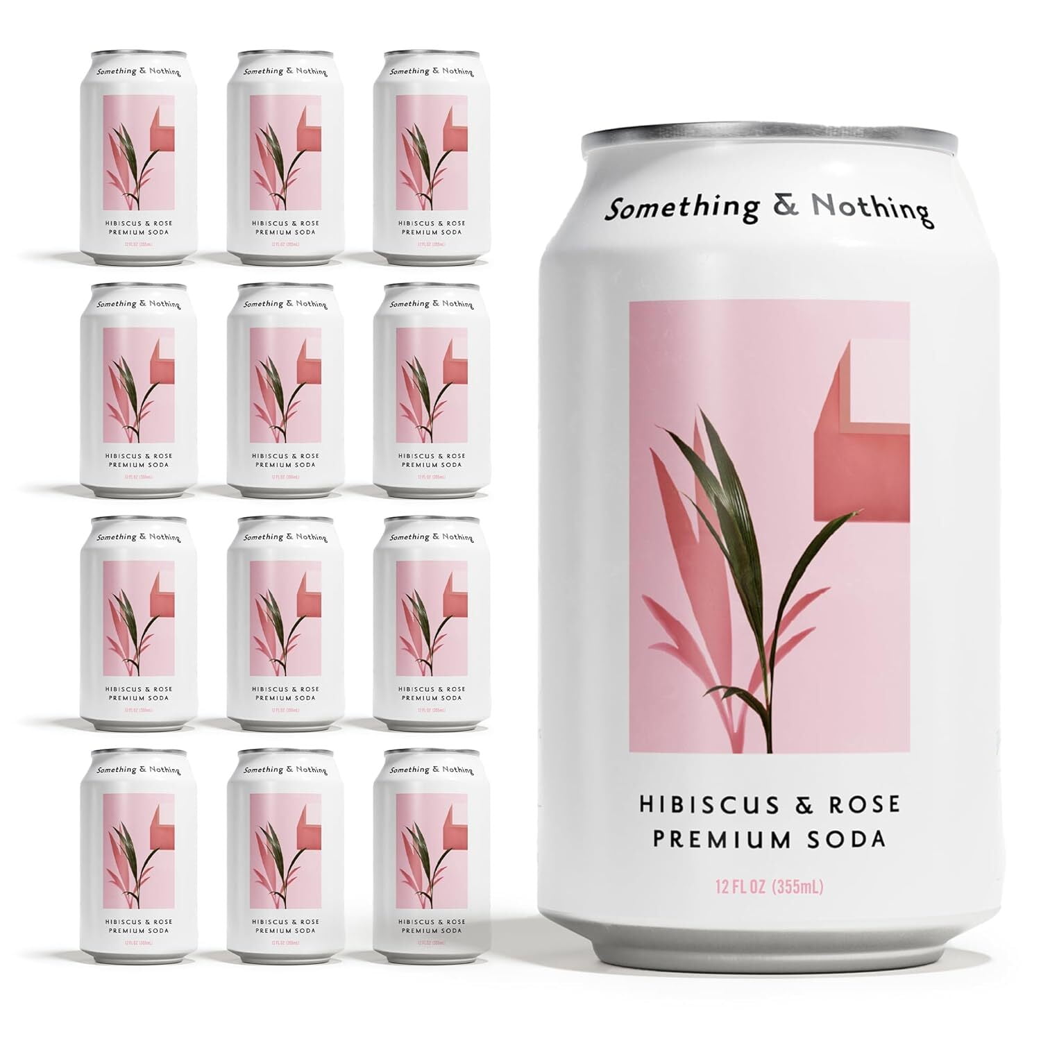 Walmart Black Friday Deals 2025 - Something & Nothing Lightly Carbonated Hibiscus & Rose Premium Soda Case of 12 x 12 Fl Oz