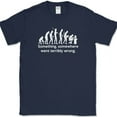 thumbnail image 1 of Something Somewhere Went Terribly Wrong T-Shirt Funny Nerd Computer Tee - Navy, S, 1 of 1