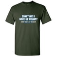 thumbnail image 1 of Sometimes I Wake Up Grumpy Other Times I Let Her Sleep Graphic Tees For Couple Great Gift Idea For Anniversary Valentines Day Sarcastic Funny Men T Shirt, 1 of 5