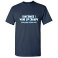 thumbnail image 1 of Sometimes I Wake Up Grumpy Other Times I Let Her Sleep Graphic Tees For Couple Great Gift Idea For Anniversary Valentines Day Sarcastic Funny Men T Shirt, 1 of 5