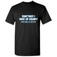 thumbnail image 1 of Sometimes I Wake Up Grumpy Other Times I Let Her Sleep Graphic Tees For Couple Great Gift Idea For Anniversary Valentines Day Sarcastic Funny Men T Shirt, 1 of 5