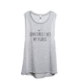 thumbnail image 1 of Sometimes I Wet My Plants Women's Fashion Sleeveless Muscle Workout Yoga Tank Top Sport Grey X-Large, 1 of 3
