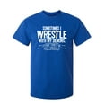 thumbnail image 1 of Sometimes I Wrestle With My Demons Other Times We Just Cuddle Sarcastic Humor Graphic Novelty Funny Youth T Shirt, 1 of 1