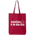 thumbnail image 1 of Sometimes It Be Like That Cotton Canvas Tote Bag, 1 of 1