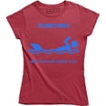 thumbnail image 1 of Sometimes Motivation Finds You - Funny Great White Shark Chasing Women's T-Shirt, 1 of 4