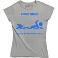 thumbnail image 1 of Sometimes Motivation Finds You - Funny Great White Shark Chasing Women's T-Shirt, 1 of 4