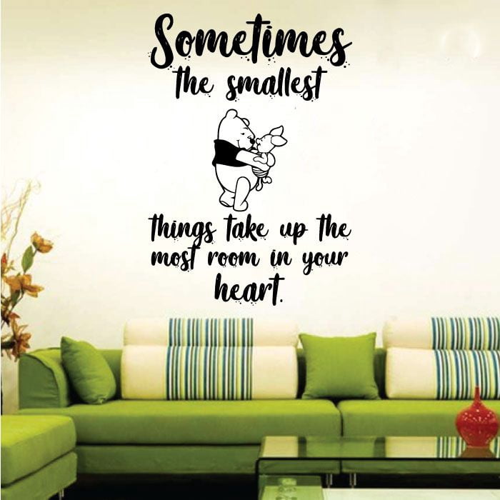 "Smallest Things" Heart Wall Decal - 10x10 Inch Vinyl Quote Sticker For Nursery, Kids Room, Or Home Decor - View #8