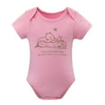 thumbnail image 1 of Sometimes The Smallest Things Fill The Heart – Sweet Quote Baby Bodysuit – Cute Gift for Newborn Or Baby Shower Pink-style 9months, 1 of 7