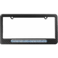 thumbnail image 1 of Sometimes There's Justice Just Us, Thin Blue Line Police License Plate Tag Frame, Multiple Colors, 1 of 1
