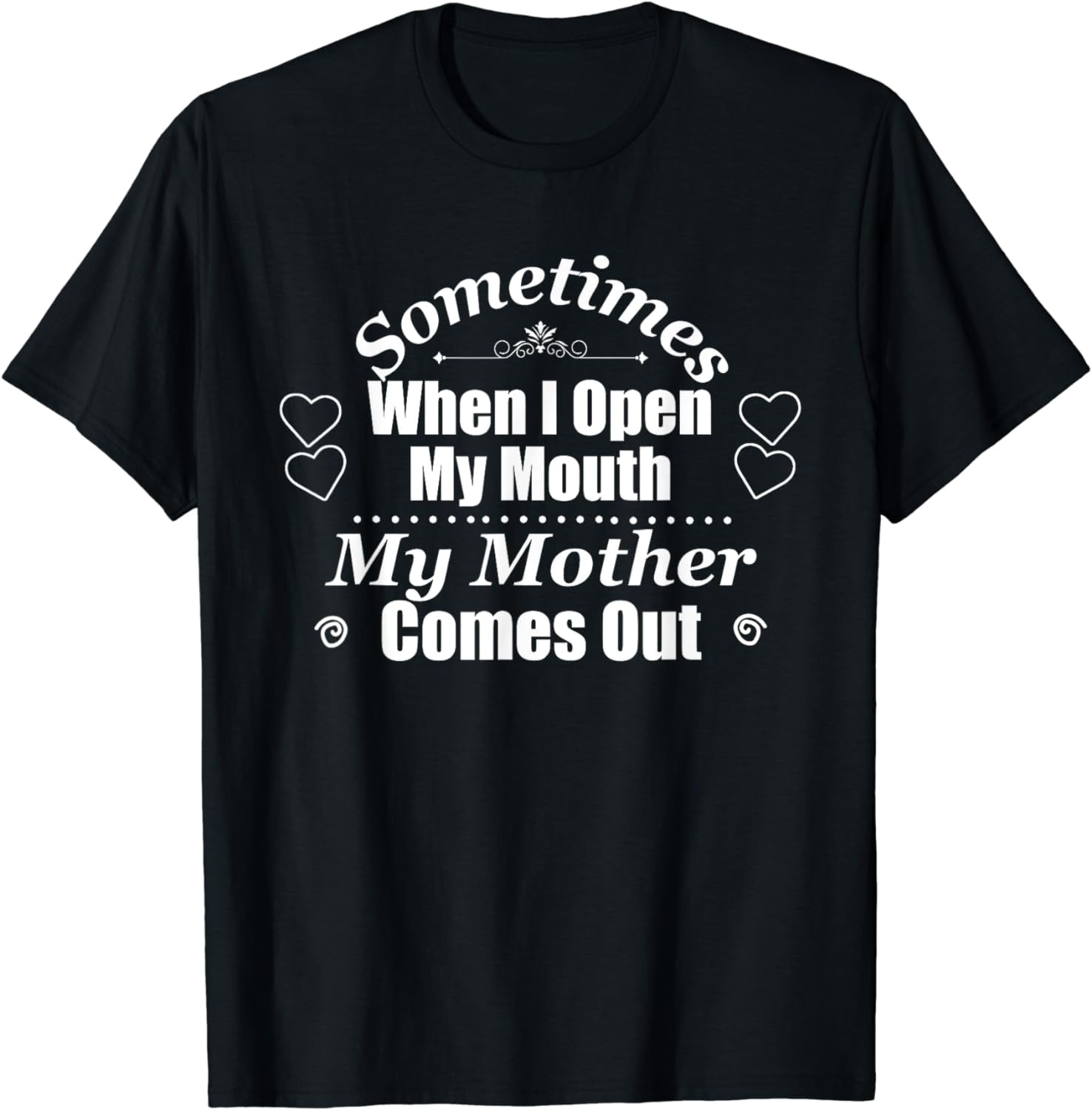 Way to Celebrate Mother s Day Sometimes I Open My Mouth and My Mother Comes Out Printed Tea Towel 18 x 28