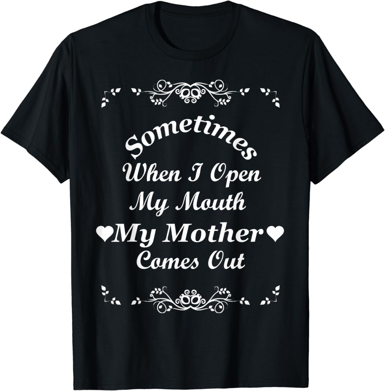 Way to Celebrate Mother s Day Sometimes I Open My Mouth and My Mother Comes Out Printed Tea Towel 18 x 28