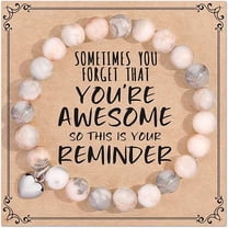 Sometimes You Forget Your Awesome Bracelets for Women, Birthday Christmas Gifts for Women Stocking Stuffers for Teen Girl Gifts Trendy Stuff, Inspirational Jewelry for Women Girls