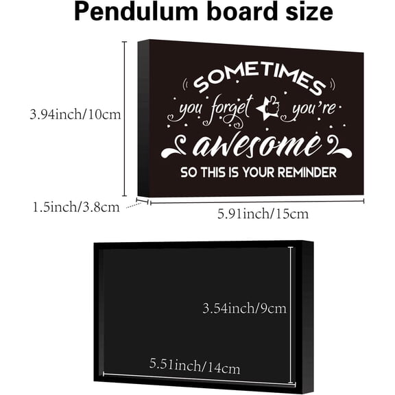 Sometimes You Forget You're Awesome Inspirational Wooden Box Signs Home Wall Decorations Tabletop Decoration Wooden Art Decor Blocks for Wall and Office Desk Decor 3.94 x 5.91 Inch