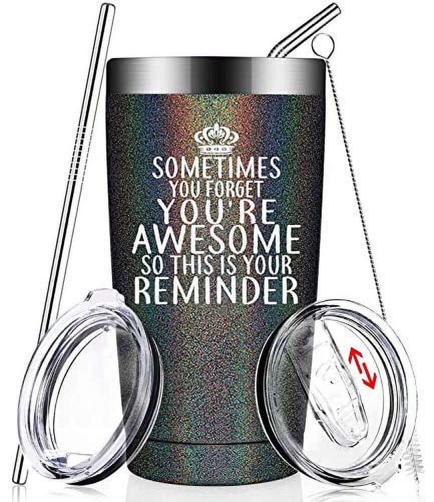 "Sometimes You Forget You Are Awesome" Ceramic Jewelry Dish - Inspirational Gift For Women, Friends, Coworkers
