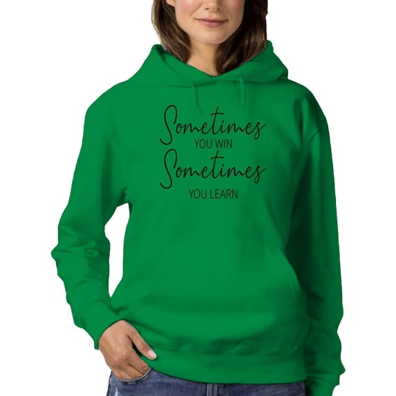 Sometimes You Win Hoodie Women -Image by Shutterstock, Female 3X-Large