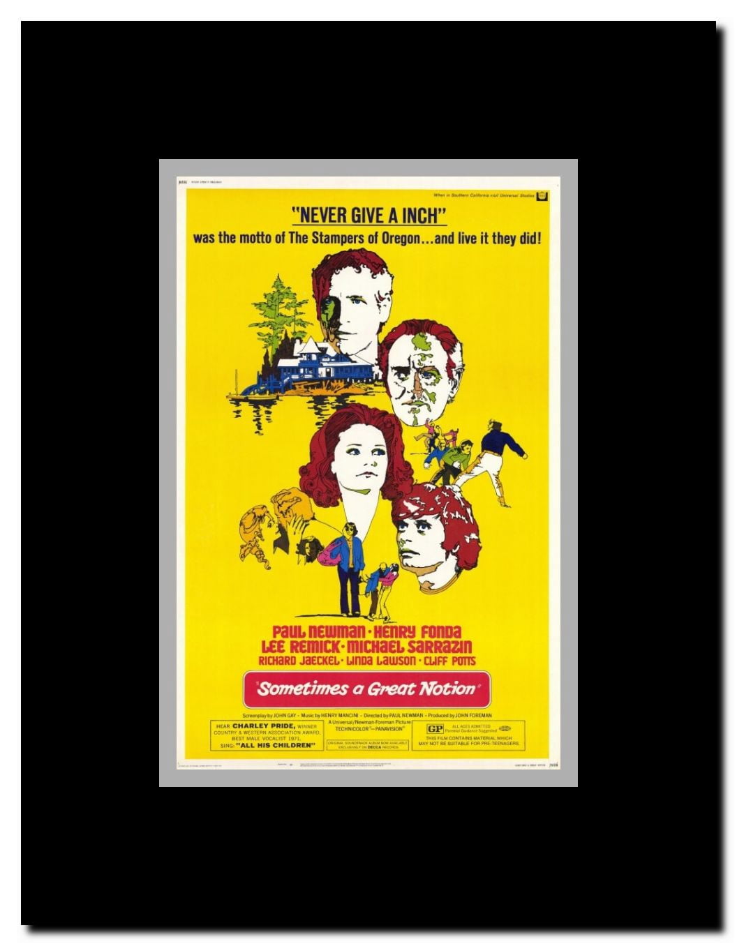 Sometimes a Great Notion Framed Movie Poster