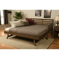 thumbnail image 1 of Somette Boho Daybed and Pop Up Bed with Linen Aqua Mattress Rustic Walnut, 1 of 5